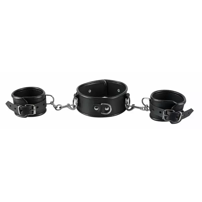 Leather collar and handcuffs ZADO 20304111001 Photo 2