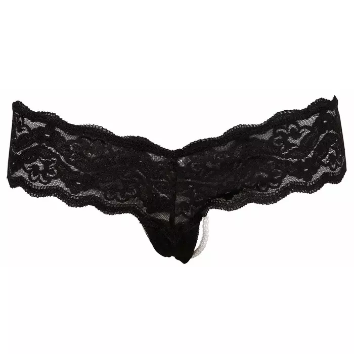 Thong Cottelli Collection String pearls black XL Photo 5