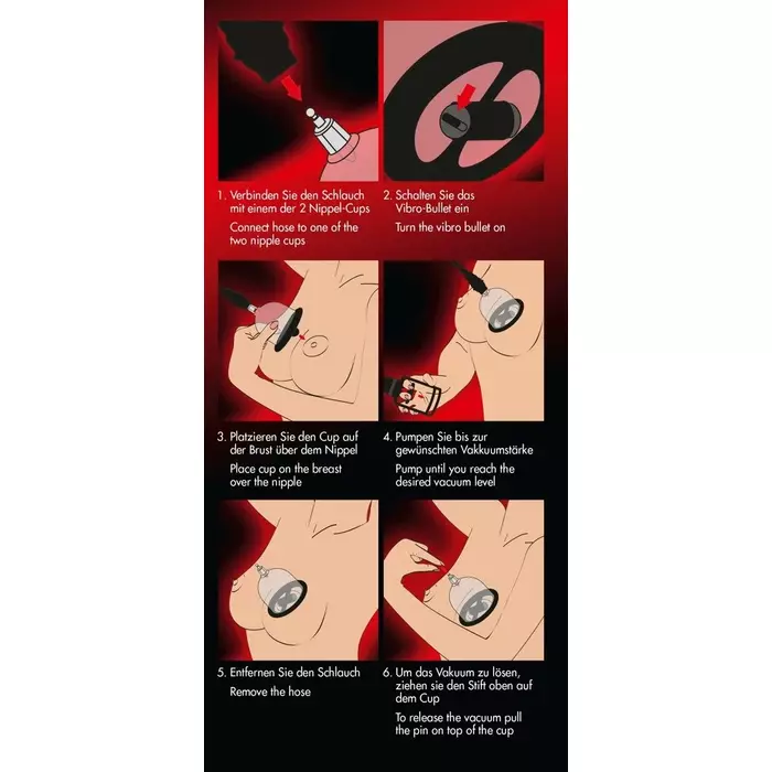Nipple Cups Bad Kitty Vibrating Nipple Cup Photo 7