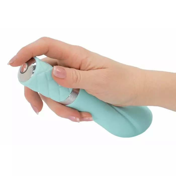 Pillow vibrator Pillow Talk Sassy Teal — 20 cm silicone Photo 5
