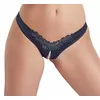 G-String Pearls чёрные XL - Cottelli Collection Photo 2