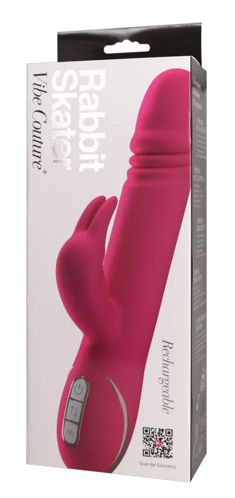 Vibe Couture Rabbit Skater Pink — силиконовый вибратор Photo 11
