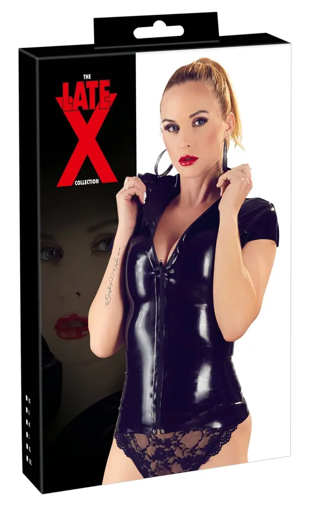 Корсет-топ late x Late X Latex Shirt Zip — L Photo 9