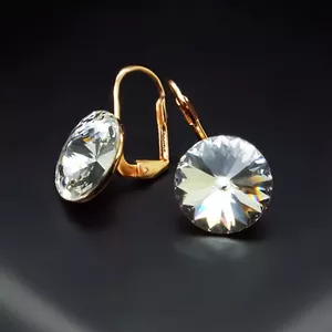 Earrings "Clarice III" with Crystals From Swarovski™