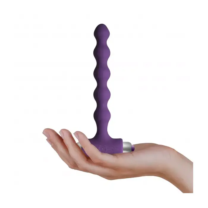 Anal plug with vibration rocks off — Petite Sensations Pearls Photo 3