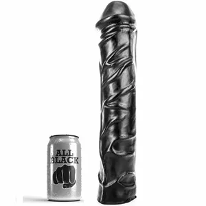 Анальная пробка All Black Giant Soft Fisting Dildo 32 см