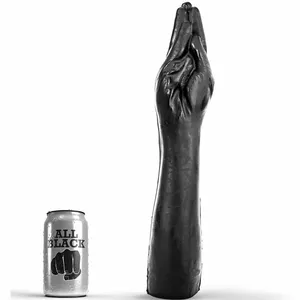 Анальная втулка All Black Fist Giant Fisting 40 см силикон, зауженный кончик, широкое основание