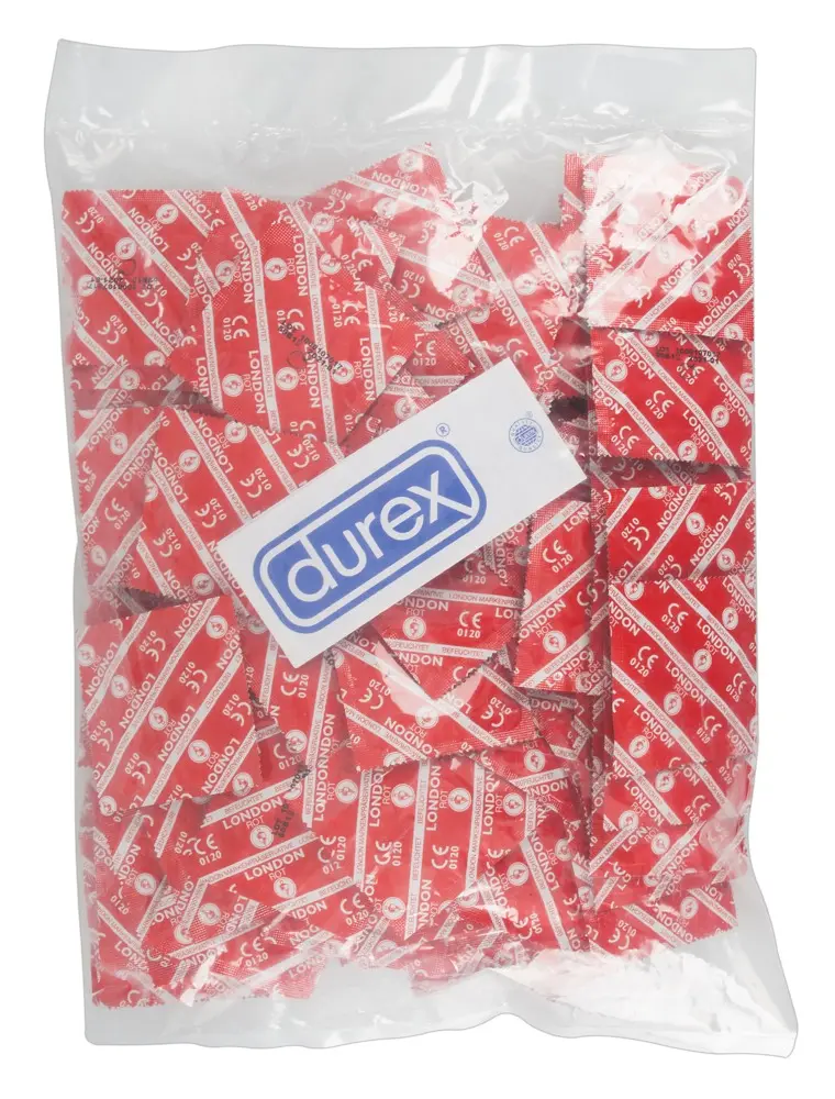 Condoms London red 100 pcs — latex 20.5 cm Photo 4