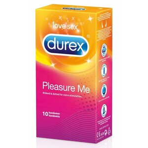 Durex Pleasure me 10 10 pcs Rievots un punktēts