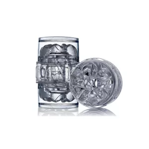 Vīriešu masturbators, Fleshlight FLE167-WEISS, 112 mm, caurspīdīgs silikons