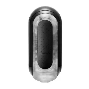 Маструбатор Tenga Flip 0 (Zero) Black — раскладной силиконовый рукав, регулируемое всасывание, глубина 18 см, Ø 7 см