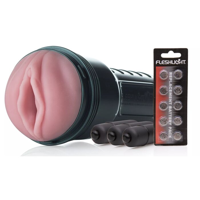 Fleshlight Vibro Lady - Melns un Rozā Photo 1
