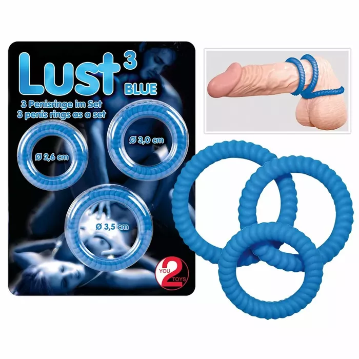 You2Toys Lust 3 vibrating silicone cock ring set Photo 5