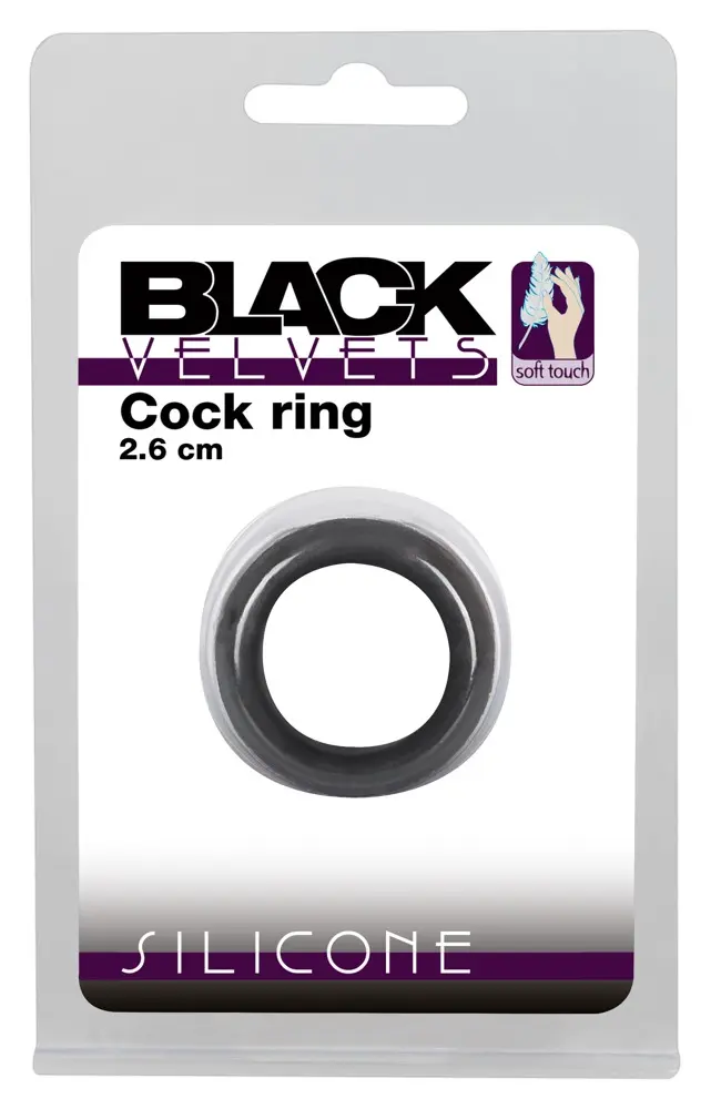 Cock ring Black Velvets silicone inner Ø 2.6 cm Photo 6
