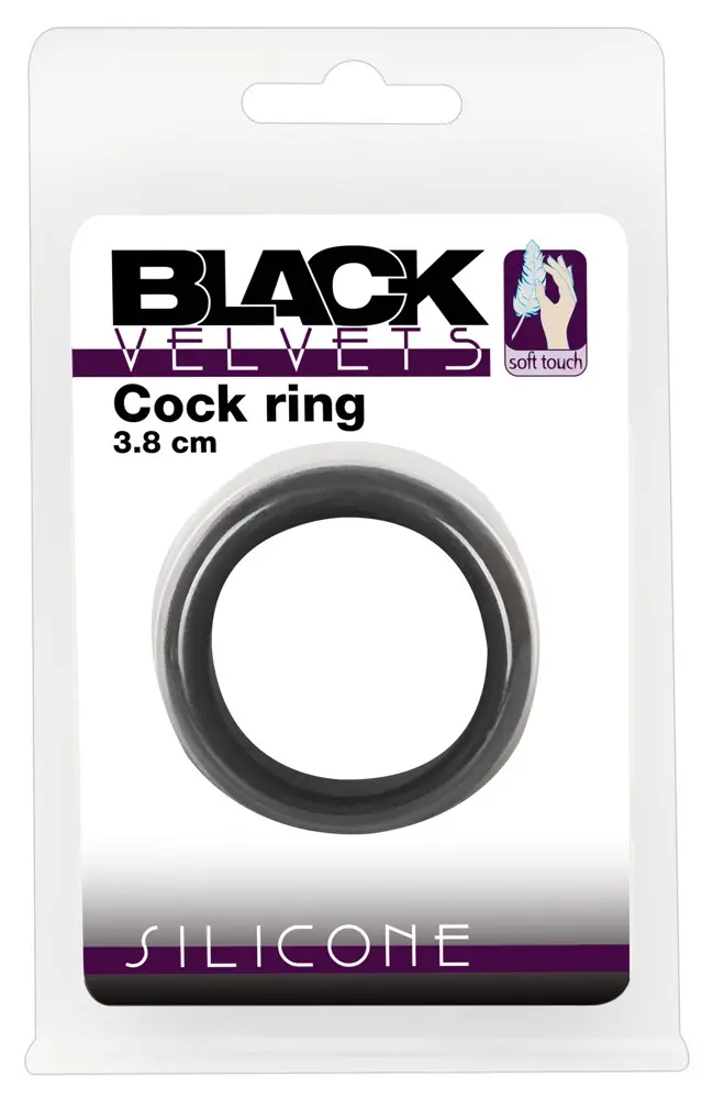 Gredzens Black Velvets 3,8 cm, silikons Photo 8