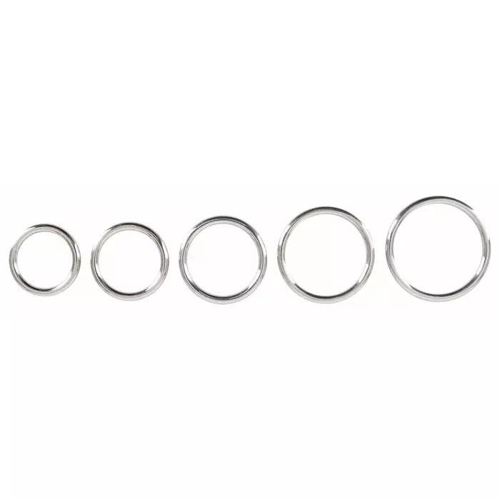 Cock and Ball Rings bad kitty — Metal 5 pcs Photo 2