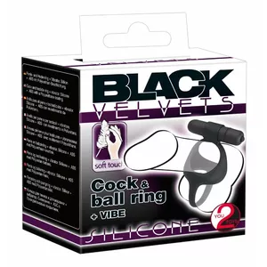 Black Velvets Cock & Ball Ring