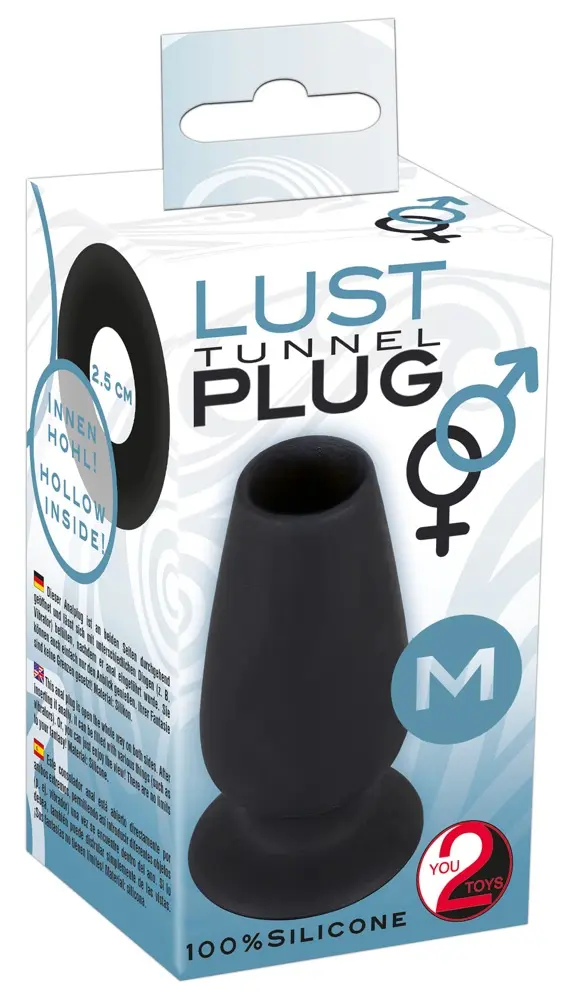 You2Toys Lust Tunnel Plug M — silicone anal plug Photo 8