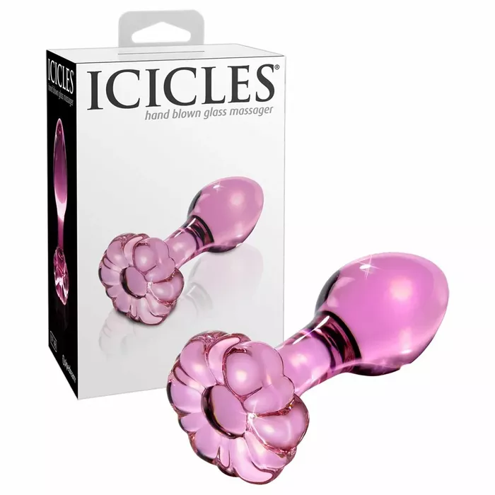 Anal plug icicles No. 48 glass — 8.9 cm Photo 5
