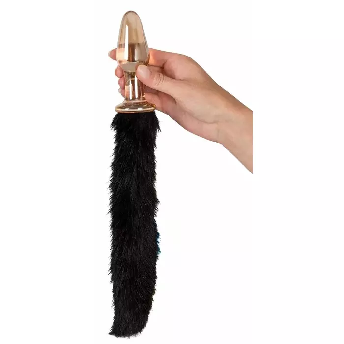 Anal glass plug You2Toys Glass Plug with Tail Photo 5