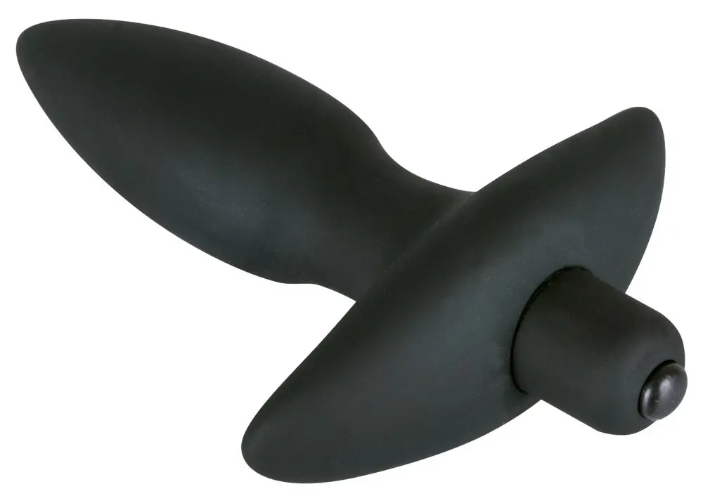 Анальная пробка black velvets Vibrating Small Plug — силикон 13 см Photo 8