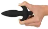 Анальная пробка black velvets Vibrating Small Plug — силикон 13 см Photo 9