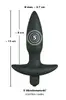 Анальная пробка black velvets Vibrating Small Plug — силикон 13 см Photo 10