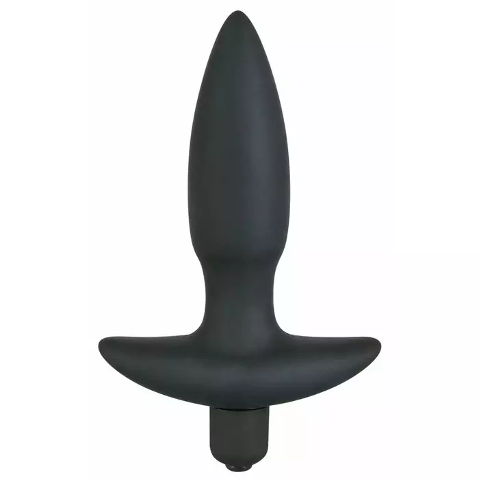 Anālais plug black velvets Vibrating Small Plug — silikons 13 cm Photo 2