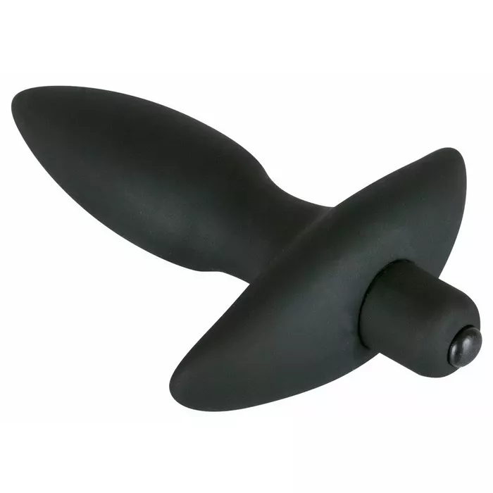 Anālais plug black velvets Vibrating Small Plug — silikons 13 cm Photo 3