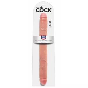Dildo King Cock Silikons Melns 16" Biezs
