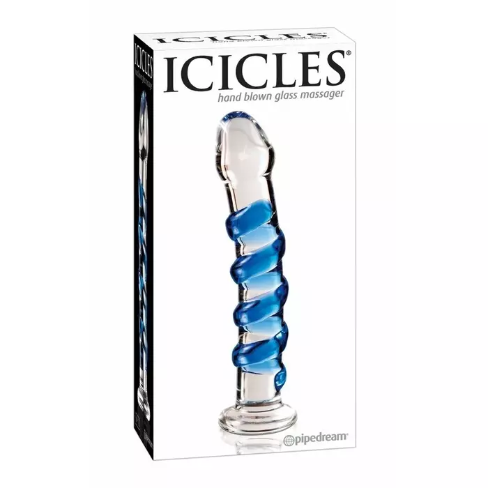 Glass dildo icicles No. 5 — 18.5 cm Photo 2