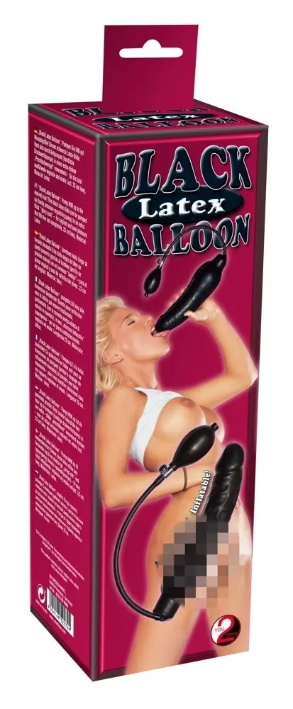 Piepūšams lateksa dildo You2Toys — 23 cm, Ø 4–10 cm Photo 4