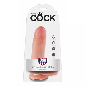 Dildo King Cock Silicone Flesh Color