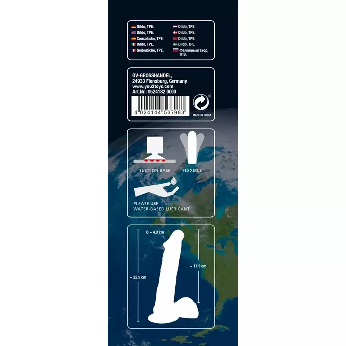 Dildo You2Toys European Lover large — TPE, 22,5 cm Photo 7