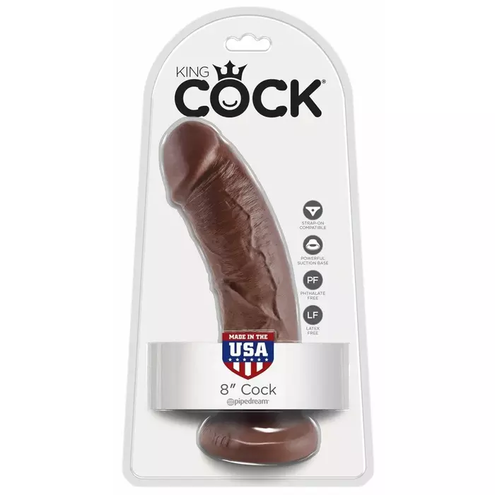 Dildo King Cock 8 inch Tan — 21.5 cm, suction base Photo 4
