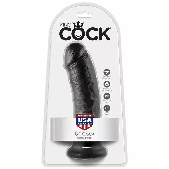 Dildo King Cock 8 inch Black — 21.5 cm, Ø 4.6 cm Photo 4