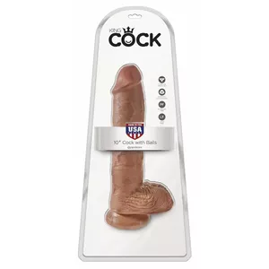 Dildo King Cock Silicone Tan