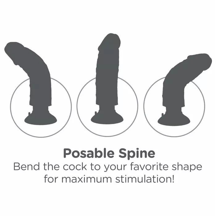 Dildo King Cock 7 inch vibrating — PVC/ABS Photo 6