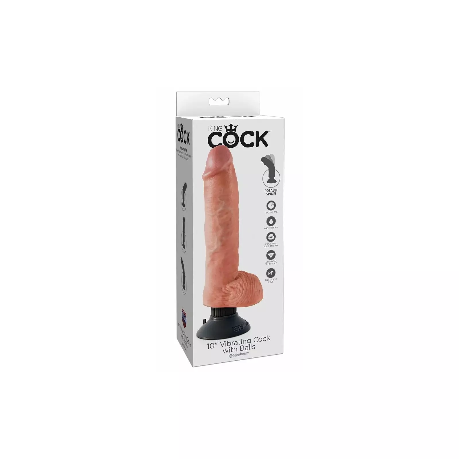 Dildo King Cock 10inch Vibr./w.balls Photo 1