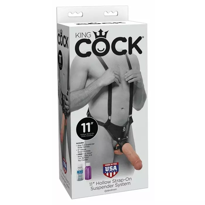Strap-on King Cock KC 11" Hollow — harnessed PVC dildo Photo 6
