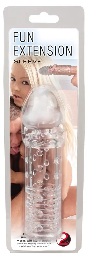 Penis sleeve You2Toys Fun Extension Clear — 16 cm Photo 2