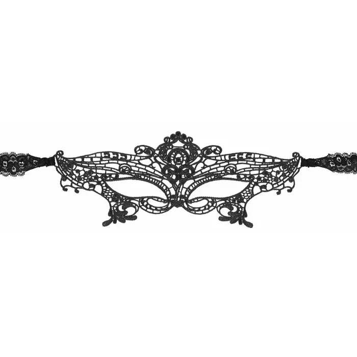 Маска — Cottelli Collection черная полиэстеровая маска Photo 4