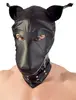 Maska Fetish Collection — suņu formas pārsegs, melna imitācijas āda Photo 5