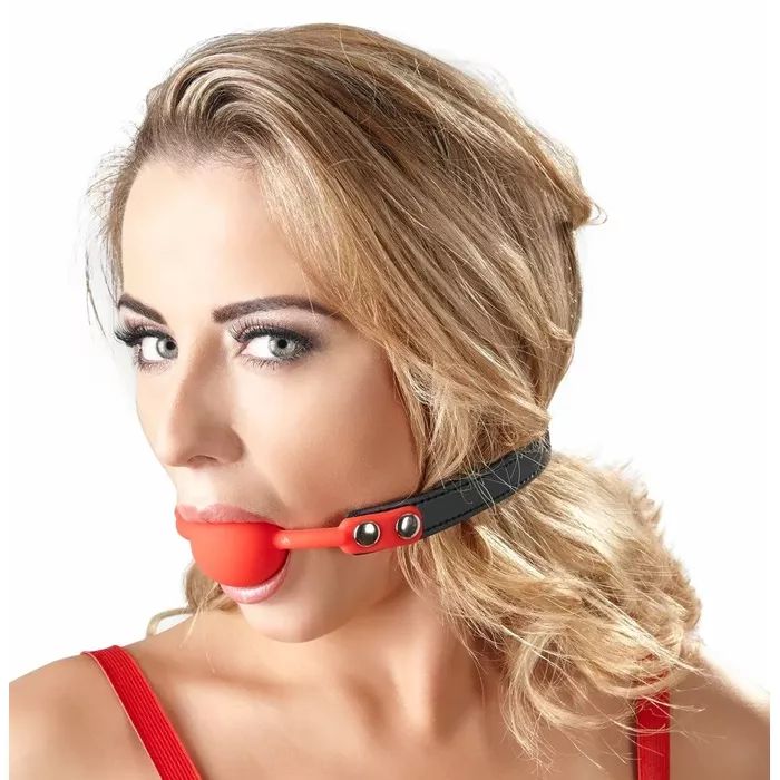 Кляп — bad kitty Red Gag silicone Ø 4 см Photo 5