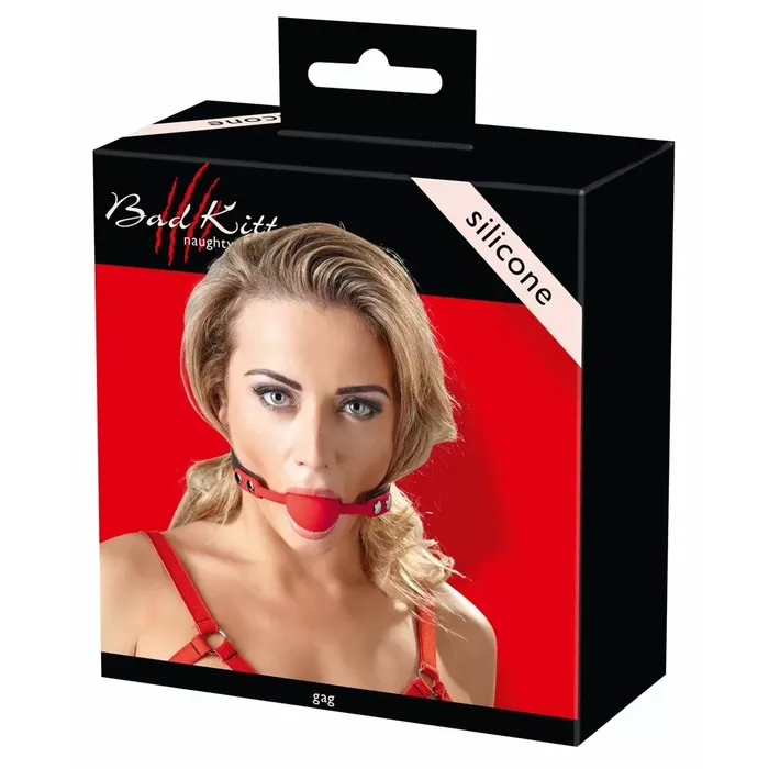 Кляп — bad kitty Red Gag silicone Ø 4 см Photo 6