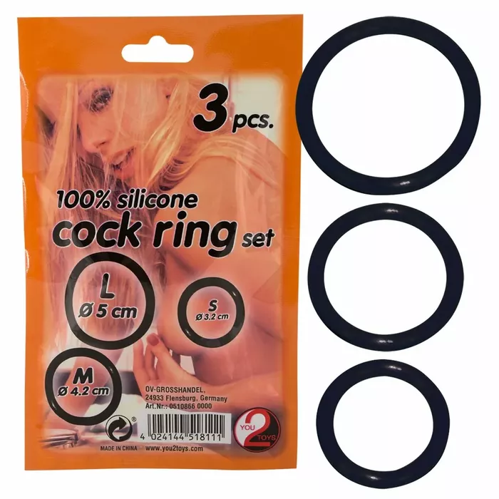 You2Toys Silicone gredzenu komplekts 3 gab. Photo 3
