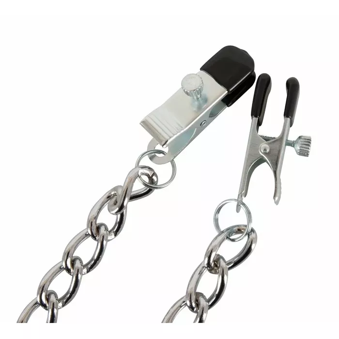 Nipple clamps bad kitty BK Chain — metal, PVC Photo 3