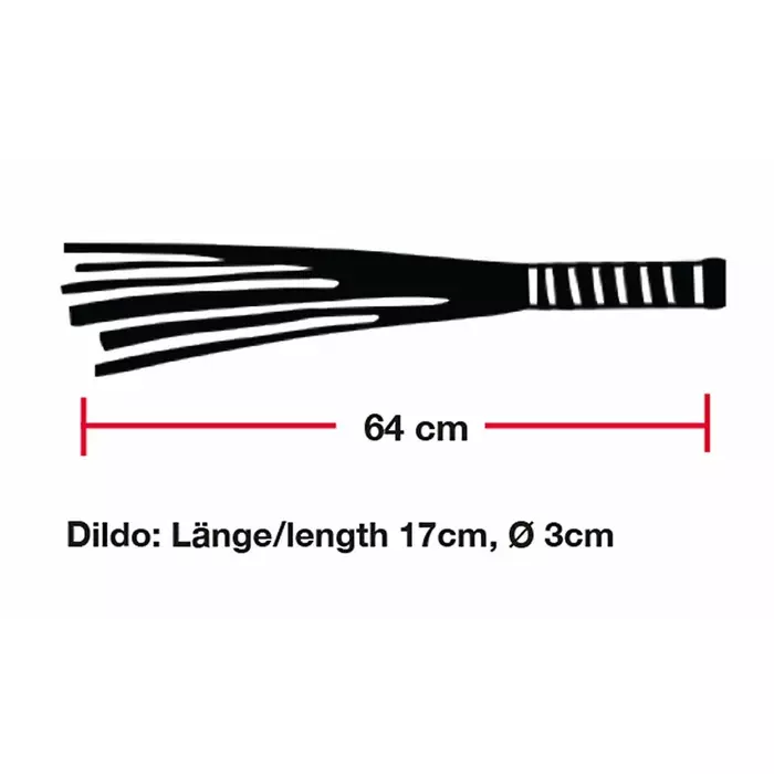 Pātags Bad Kitty Flogger Glass — stikla rokturis Photo 5