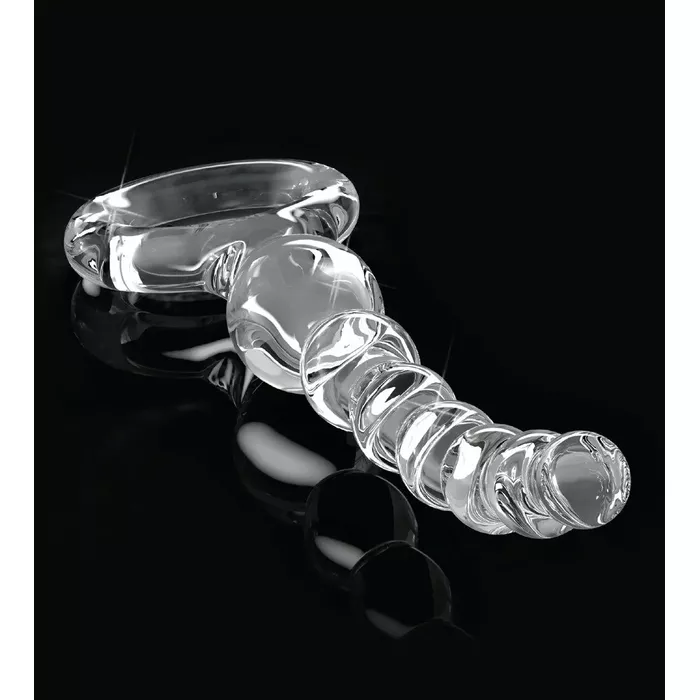 Анальные бусы icicles No. 67 — стекло, 20,5 см Photo 4