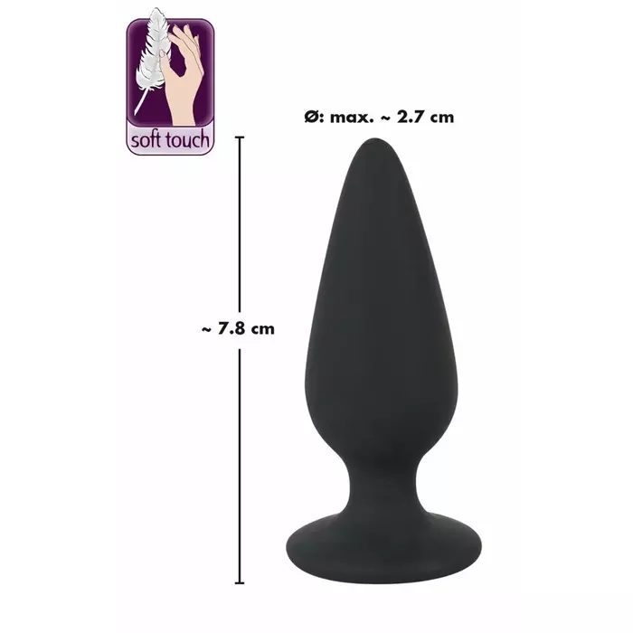 Anal plug Black Velvets Heavy plug — 7.8 cm, Ø 1.1–2.7 cm Photo 6
